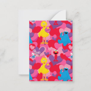 Sesame Street Valentine Pattern Card