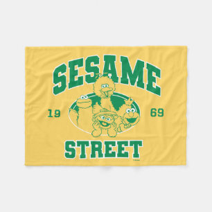 Sesame Street Vintage 1969 Fleece Blanket