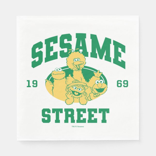 Sesame Street | Vintage 1969 Napkin (Front)