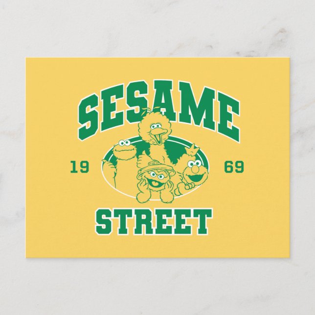 Sesame Street | Vintage 1969 Postcard (Front)