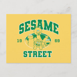 Sesame Street Vintage 1969 Postcard