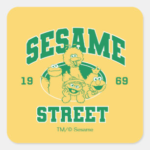 Sesame Street Vintage 1969 Square Sticker