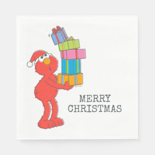 Sesame Street   Vintage Elmo and Presents Napkin
