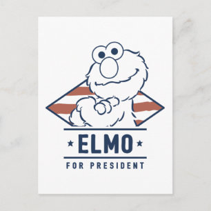 Sesame Street Vintage Elmo for President Postcard