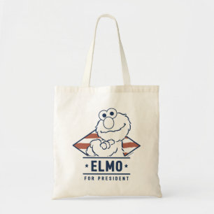 Sesame Street   Vintage Elmo for President Tote Bag
