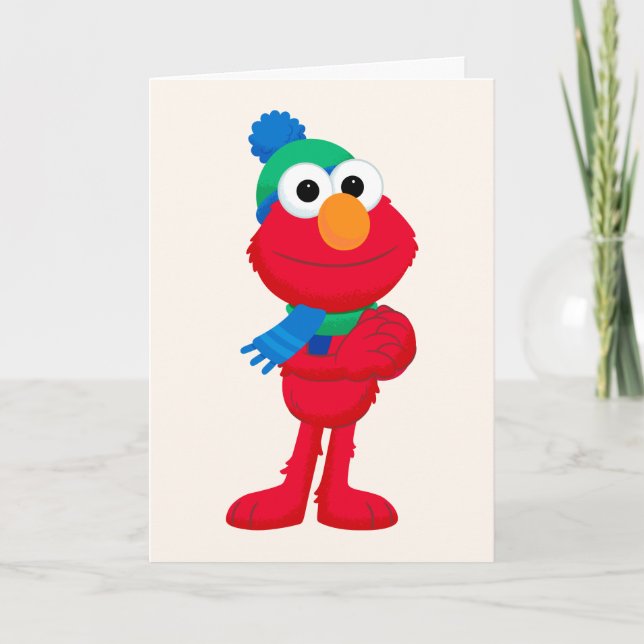 Sesame Street | Winter Elmo Card (Front)