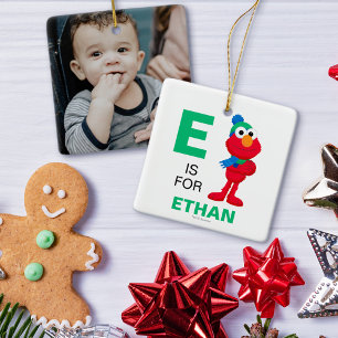 Sesame Street   Winter Elmo Ceramic Ornament