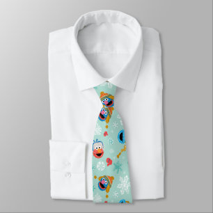 Sesame Street Winter Pattern Tie