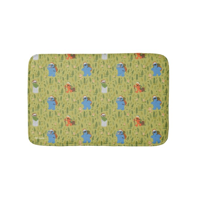 Sesame Street | Woodland Friends Pattern Bath Mat (Front)