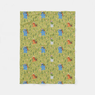Sesame Street Woodland Friends Pattern Fleece Blanket