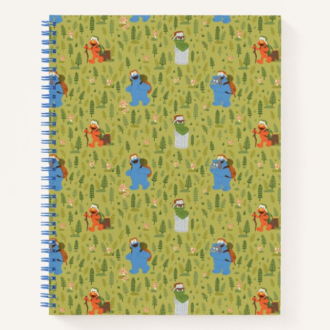 Sesame Street | Woodland Friends Pattern Notebook (Front)