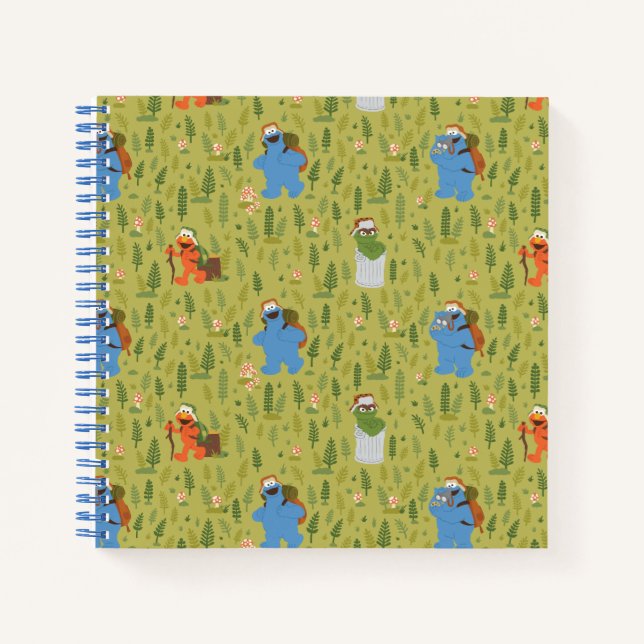 Sesame Street | Woodland Friends Pattern Notebook (Front)
