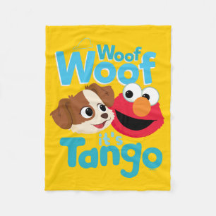 Sesame Street   Woof Woof It's Tango & Elmo Fleece Blanket