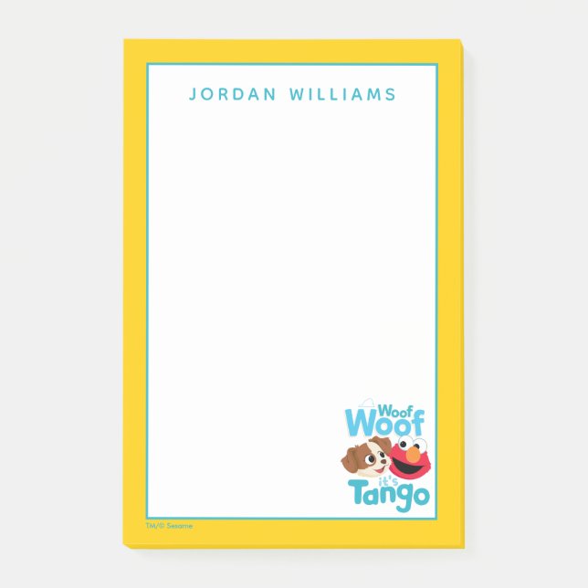 Sesame Street | Woof Woof It's Tango & Elmo Post-it Notes (Front)