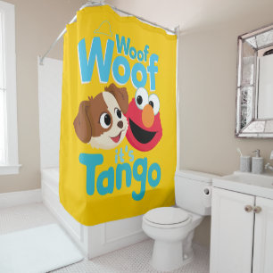 Sesame Street   Woof Woof It's Tango & Elmo Shower Curtain