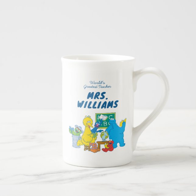 Sesame Street | World's Greatest Teacher Bone China Mug (Right)