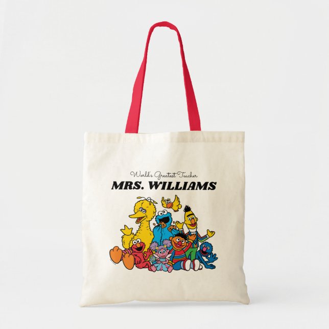 Sesame Street | World's Greatest Teacher Tote Bag (Front)