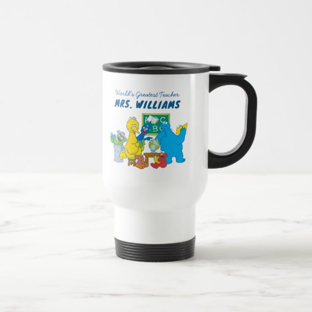 Sesame Street | World's Greatest Teacher Travel Mug (Right)