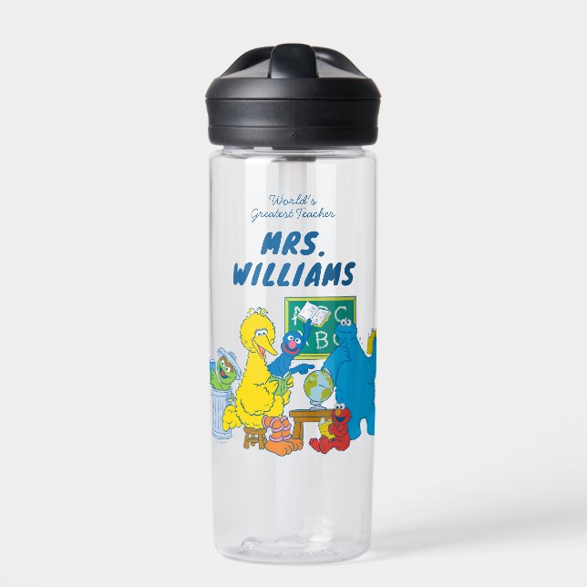 Sesame Street | World's Greatest Teacher Water Bottle (Front)