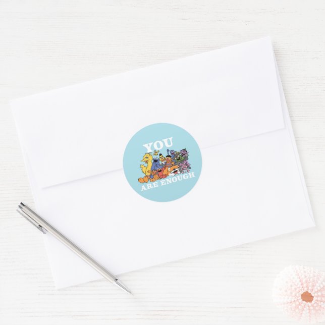 Sesame Street | You Are Enough Classic Round Sticker (Envelope)