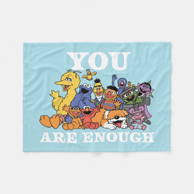 Sesame Street | You Are Enough Fleece Blanket (Front (Horizontal))