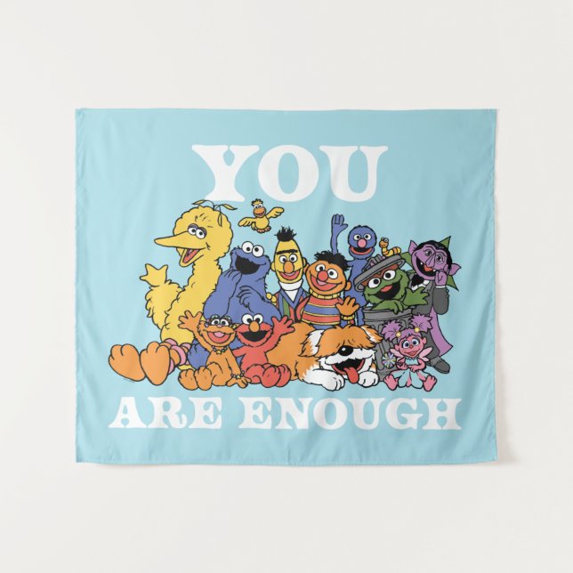 Sesame Street | You Are Enough Tapestry (Front (Horizontal))