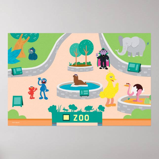 Sesame Street | Zoo Scene Poster (Front)