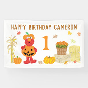 Sesame Street's Elmo Fall Birthday Banner