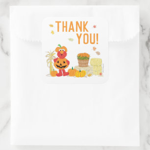 Sesame Street's Elmo Fall Birthday Square Sticker