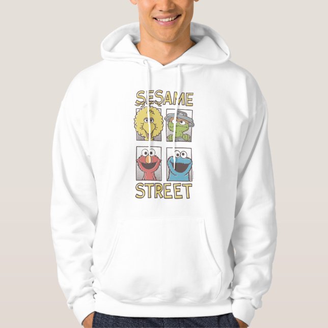 Sesame StreetVintage Character Comic 2 Hoodie (Front)