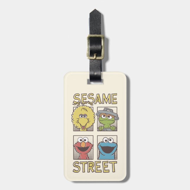 Sesame StreetVintage Character Comic Luggage Tag (Front Vertical)