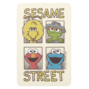 Sesame StreetVintage Character Comic Magnet