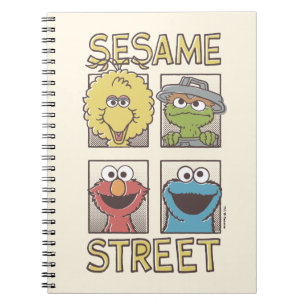 Sesame StreetVintage Character Comic Notebook