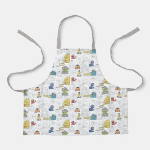 Sesame StreetVintage Comic Pattern Apron