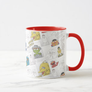 Sesame StreetVintage Comic Pattern Mug