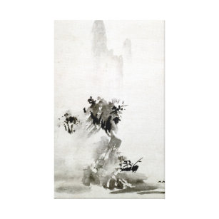 Sesshu Toyo Haboku-Sansui Landscape Canvas Print