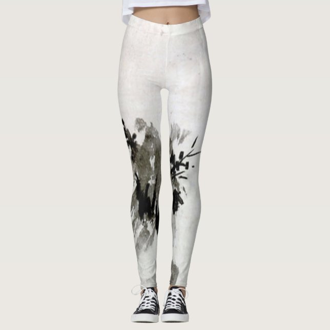 Sesshu Toyo Haboku - Sansui Landscape Leggings (Front)