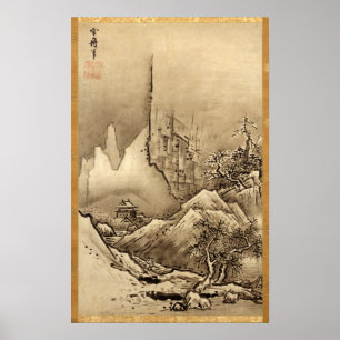 Sesshu Toyo Landscape of Four Seasons - Fall Poster