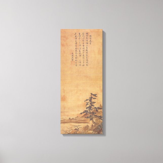Sesshu Toyo Landscape of Four Seasons - Spring Canvas Print (Front)