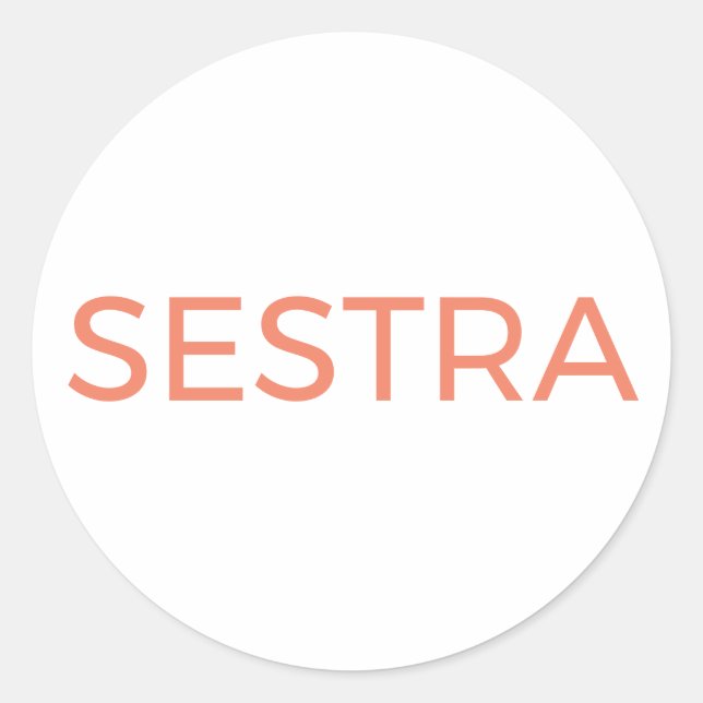SESTRA from the tv show Orphan Black Classic Round Sticker (Front)