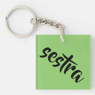 sestra from tv show Orphan black calligraphy Key Ring