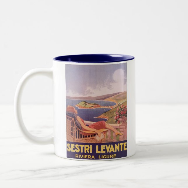 SESTRI LEVANTE  Two-Tone COFFEE MUG (Left)
