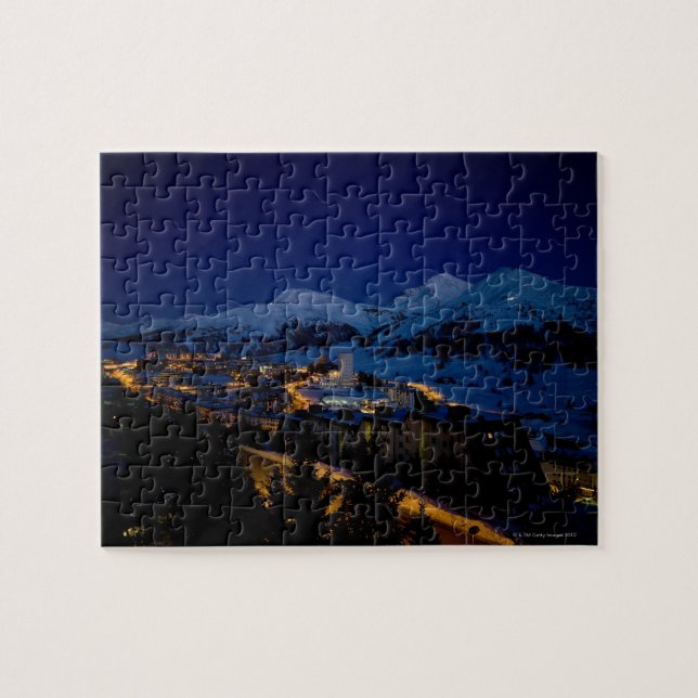 Sestriere - home of 2006 Winter Olympic ski Jigsaw Puzzle (Horizontal)