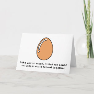 "Set a new world record" Egg Card
