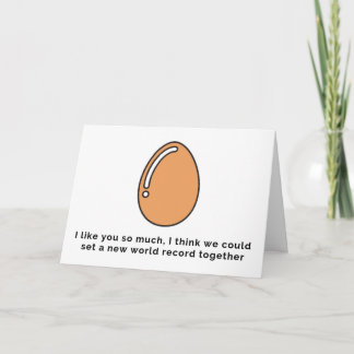 "Set a new world record" Egg Card