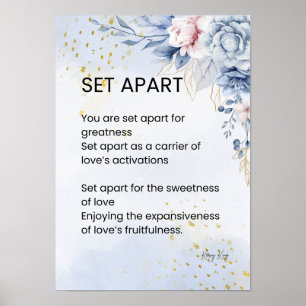 Set Apart Empowerment Poem Poetry  Poster