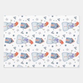Set de hojas de papel de regalo wrapping paper sheet