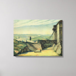 Set design for Act II of the opera 'Fidelio' Canvas Print