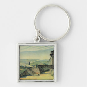 Set design for Act II of the opera 'Fidelio' Key Ring