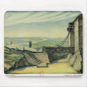 Set design for Act II of the opera 'Fidelio' Mouse Mat
